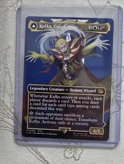 MTG Magic the Gathering Kefka, Court Mage 0398 Borderless Final Fantasy Regular - Image 1