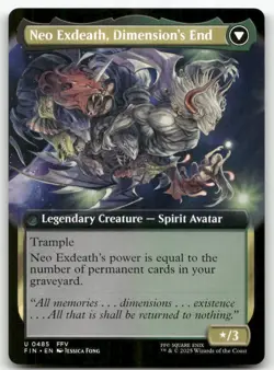 Exdeath, Void Warlock (Extended Art) #485 MTG Final Fantasy FIN NM X1 - Image 2