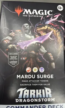 MTG Mardu Surge - Tarkir Dragonstorm - Sealed Commander Deck Magic The Gathering - Image 1