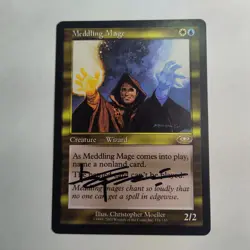 MTG Meddling Mage Planeshift - Signed by Artist Christopher Moeller - Image 1