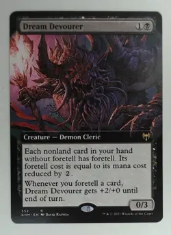 MTG Bling - Showcase - Dream Devourer (Extended Art) - Kaldheim -K88 - Image 1