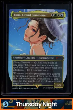 2025 MAGIC: THE GATHERING FINAL FANTASY #P-0001 YUNA, GRAND SUMMONER WPN PROMO - Image 1