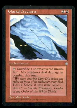 Glacial Crevasses LP Light Play Ice Age MTG [6070] - Image 1