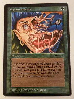 Magic the Gathering MTG Arabian Nights Metamorphosis MP (Beta Bob) - Image 1