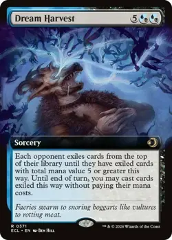 x1 Dream Harvest - Foil - Extended Art R MTG Lorwyn Eclipsed M/NM, English - Image 1