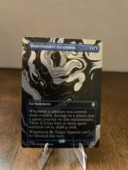 Waterbender Ascension (Borderless) #310 FOIL Rare - MTG TLA Avatar - Image 1
