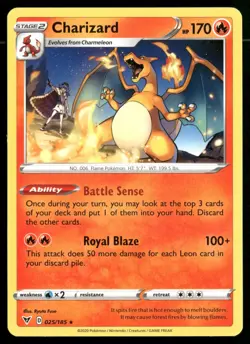 Charizard 025/185 SWSH04: Vivid Voltage Pokemon TCG - Image 1