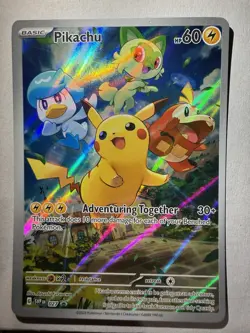 Pokemon TCG Pikachu Svp Black Star ProMos Technologies Svp027 Holo Promo - Image 1