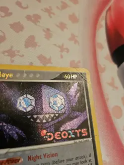Sableye 23/107 2005 EX Deoxys Pokemon TCG Reverse Holo Rare Stamped - Image 4