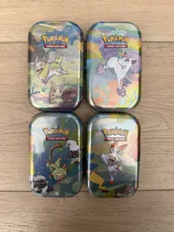 Pokemon Galar Pal Mini Tin Set of 4 New Sealed - Image 1