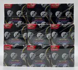 Lot of (9) Pokemon TCG Mega Evolution Phantasmal Flames Booster Boxes SEALED - Image 1