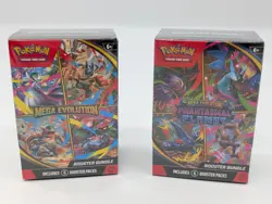 Pokemon Mega Evolution & Mega Evolution Phantasmal Flames Booster Bundles Sealed - Image 1