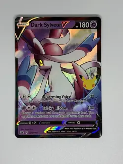 2021 Pokemon TCG Black Star Promo Dark Sylveon V SWSH134 NM - Image 1