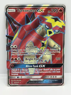 Turtonator GX (Full Art) 131/145 Sm-Guardians Rising Holo Pokemon NM/MINT - Image 1