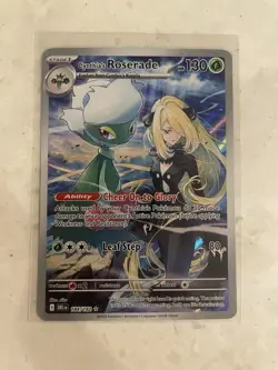 2025 Pokemon EN Cynthia's Roserade Holo Illustration Rare 184/182 - Image 1