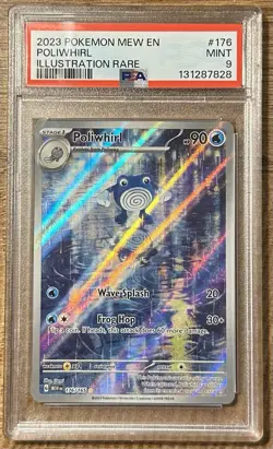 Poliwhirl Illustration Rare Holo SV151 Pokemon TCG PSA 9 #176/165 Mint 2023 EN - Image 1