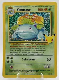 Venusaur 15/102 Pokemon Celebrations: Classic Collection Holo 25th Anniversary - Image 1