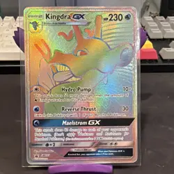 Pokemon TCG Kingdra GX Rainbow - Promo Black Star - SM155 - NM #SM155 - Image 1