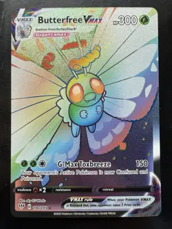 Pokemon Butterfree Vmax 190/189 Darkness Ablaze Full Art Rainbow Rare (NM) - Image 1