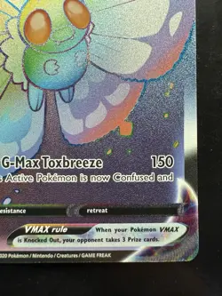 Pokemon Butterfree Vmax 190/189 Darkness Ablaze Full Art Rainbow Rare (NM) - Image 5