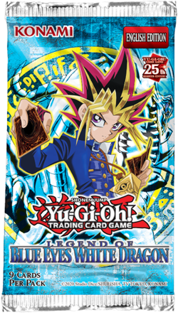 Yugioh Legend of Blue Eyes White Dragon 25th Anniversary Booster Pack [1-Pack] - Image 1