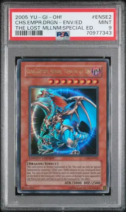 YU-GI-OH! TLM #ENSE2 CHAOS EMPEROR DRAGON - ENVOY OF THE END PSA 9 - Image 1