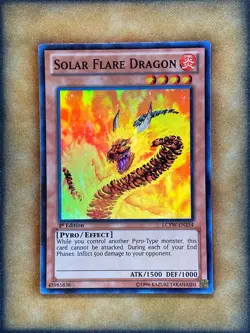Yugioh Solar Flare Dragon LCYW-EN254 Super Rare 1st Ed NM - Image 1