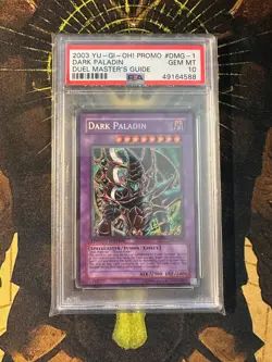 Yugioh Dark Paladin DMG-001 Duel Master's Guide PSA 10 - Image 1
