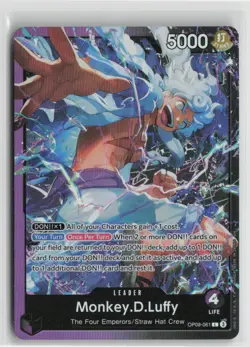 Monkey.D.Luffy OP09-061 One Piece Starter Deck 26: PURPLE/BLACK L NM English - Image 1