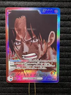 One Piece Portgas D. Ace Alt Art OP13-002 L Japanese Near Mint - Image 1