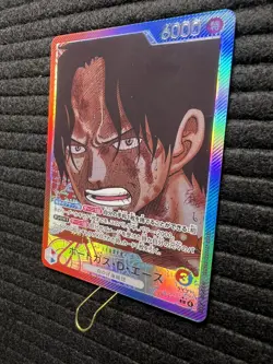 One Piece Portgas D. Ace Alt Art OP13-002 L Japanese Near Mint - Image 3