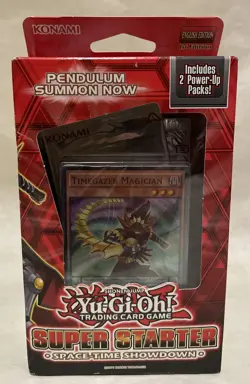 Yugioh Super Starter Space-Time Showdown 1st Edition 2014 TCG Cards New in Box - Image 1