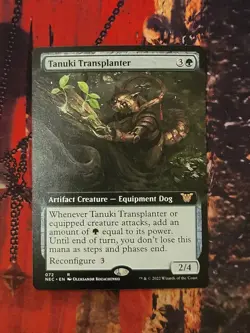 MTG Card: Tanuki Transplanter (Kamigawa: Neon Dynasty) EXTENDED ART - Image 1