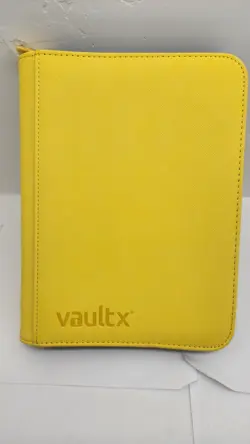 Vault X: Premium Exo-Tec 4-Pocket Zip Binder Folder (160 cards) Yellow - Image 1