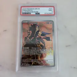 Pokemon TCG Zamazenta 201/182 Destined Rivals Illustration Holo Card PSA 9 - Image 1