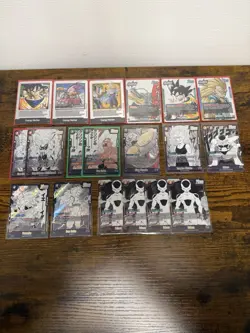 Dragon ball Super Fusion World Lot Of 19 Cards Energy Markers/ Awaken/Battle - Image 1