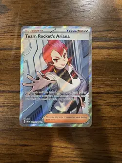 Pokemon TCG Destined Rivals Team Rockets Ariana Full Art Card 224/182 - Image 1