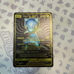 Mew GX Black Foil Fan Art Collector Pokemon Card 18/20 Star Shield - Image 1