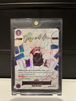 One Piece TCG, Gear Two OP11-080 English Parallel Card. A Fist Of Divine Speed - Image 1