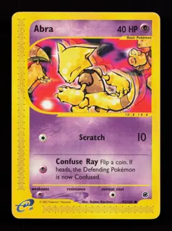 Abra 93/165 Non Holo Common Expedition Pokemon Card - Image 1