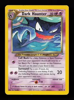 Dark Haunter 36/105 Non Holo Uncommon Neo Destiny Pokemon Card - Image 1