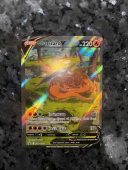 Pokemon TCG Charizard v SWSH260 Sword & Shield Promo Card Near Mint Condition - Image 1