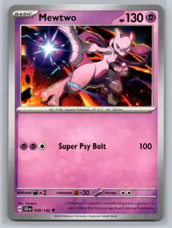Mewtwo #059/142 Stellar Crown Uncommon - Pokemon Cards AA6 - Image 1