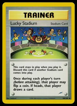 Pokemon Card - Lucky Stadium Neo Destiny 100/105 Uncommon - Image 1