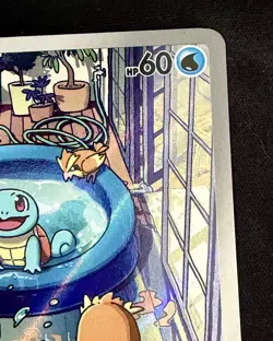 Pokemon Squirtle Full Art Holo Card 148/142 Stellar Crown Illustration Rare TCG - Image 4