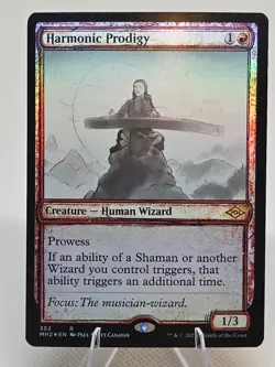 Harmonic Prodigy FOIL (Showcase) X1 MH2 MTG Modern Horizons 2 B1 - Image 1