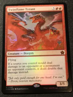 Twinflame Tyrant - Foil - Promo - FDN - MTG - EN - NM - 0097 - Image 1