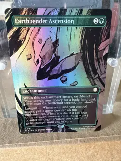MTG Earthbender Ascension Borderless Foil Avatar NM - Image 1