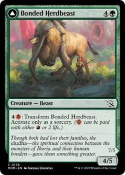 Bonded Herdbeast 0178 - REGULAR - NM - March of the Machine MTG - Image 1