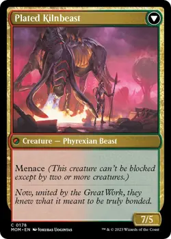 Bonded Herdbeast 0178 - REGULAR - NM - March of the Machine MTG - Image 2